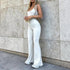 Sexy Hollow Out Sleeveless Jumpsuits for Women Casual Streetwear Bodycon Rompers
